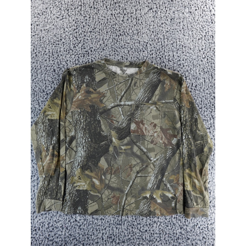 Outfitters Realtree Camo Long Sleeve Pocket T-Shirt‎ Men's Size M